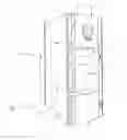 Fig. 01 - Electric switchgear panel with improved arc protection assembly