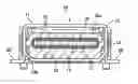 Fig. 01 - Connector with a surface having power contacts with a same potential arranged adjacently thereon