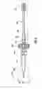 Fig. 07 - Catheter assembly with prosthesis crimping and prosthesis retaining accessories