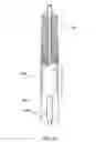 Fig. 35 - Catheter assembly with prosthesis crimping and prosthesis retaining accessories