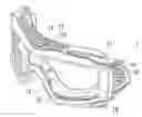 Fig. 01 - SKIING GOGGLE FRAME WITH VENTILATION STRUCTURE