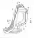 Fig. 02 - SKIING GOGGLE FRAME WITH VENTILATION STRUCTURE