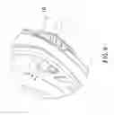 Fig. 07 - SKIING GOGGLE FRAME WITH VENTILATION STRUCTURE