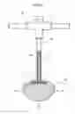 Fig. 10 - Lighting apparatus encapsulated with synthetic resin material having translucent illumination section and also having heat sink section mixed with thermal conductive material
