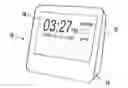 Fig. 01 - Digital clock with internet connectivity and multiple resting orientations