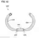 Fig. 71 - Ring binder mechanism having retaining system on ring members