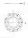Fig. 02 - Sprockets made of two materials with half holes on the edge of central portion