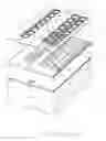 Fig. 41 - MICROFLUIDIC DEVICE WITH HYBRIDIZATION CHAMBERS AND CORRESPONDING DIFFUSION BARRIERS