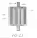 Fig. 80 - LOC DEVICE WITH ELECTROCHEMILUMINESCENT PROBES INCLUDING POSITIVE AND NEGATIVE CONTROL PROBES