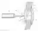 Fig. 01 - Closure device with string retractable umbrella and method for closing a body opening with the same