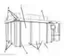 Fig. 01 - Machine with a supporting framework for holding a covering