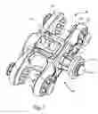 Fig. 02 - Spinous process fusion implants and insertion, compression, and locking instrumentation