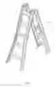 Fig. 03 - Flip ladder with tray and method