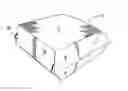 Fig. 01 - Flexible hinge clam shell food service container with continuous sidewall construction