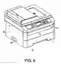 Fig. 09 - Image forming apparatus having lateral cover with inwardly-dented handgrip