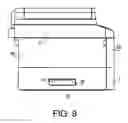 Fig. 10 - Image forming apparatus having lateral cover with inwardly-dented handgrip