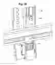 Fig. 37 - Display mount with adjustable position tilt axis