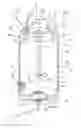 Fig. 01 - Mixing container comprising a shaft bearing in the upper part