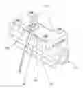 Fig. 01 - Ultrasonic flow meter unit having a membrane and a top part forming a water-tight casing for the transducers and the circuit board