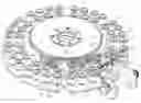 Fig. 01 - Circular carriage track guide for a braiding machine