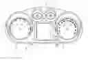 Fig. 01 - Scale element for a display instrument, instrument cluster and vehicle with a scale element