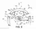 Fig. 08 - Rear part of an aircraft including an engine support structure assembled so as to oscillate on the fuselage