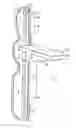 Fig. 01 - Shelf support bracket and wall standard