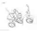 Fig. 02 - Tricycle with variable position foot boards