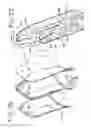 Fig. 13 - Seating structure with a contoured flexible backrest