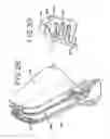Fig. 14 - Seating structure with a contoured flexible backrest