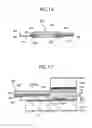 Fig. 16 - Liquid crystal display device with semiconductor layer of TFT and pixel electrode at different levels
