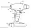 Fig. 01 - Power tool with integral pencil sharpener