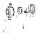 Fig. 02 - Plastic water meter with metal threads