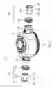 Fig. 03 - Plastic water meter with metal threads