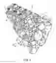 Fig. 02 - Multi-cylinder engine having communicating passages between cylinder bores