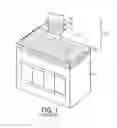Fig. 02 - Hood for emission control for fireplace