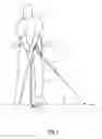 Fig. 02 - Golf swing training device for correcting arm position and hip rotation sequence