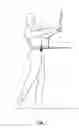 Fig. 08 - Golf swing training device for correcting arm position and hip rotation sequence