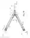 Fig. 08 - Movable base with wheels deployable by cyclic driving assembly