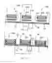 Fig. 44 - Substrate and collector grid structures for integrated series connected photovoltaic arrays and process of manufacture of such arrays