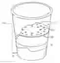 Fig. 01 - ANTI-SPLASH DEVICE CONFIGURED FOR REMOVABLE PLACEMENT WITHIN A CUP INTERIOR