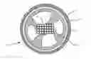 Fig. 01 - Optical fiber cable having raised coupling supports