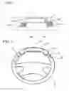 Fig. 03 - Steering wheel attached cellular phone interface device for communication with alert system