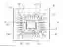 Fig. 01 - Semiconductor device having a first conductive member connecting a chip to a wiring board pad and a second conductive member connecting the wiring board pad to a land on an insulator covering the chip and the wiring board