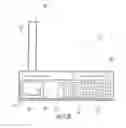 Fig. 15 - Mobile wireless device with enlarged width portion multi-band loop antenna and related methods