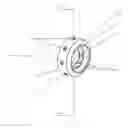 Fig. 01 - Reinforcing element for use with a ventilator hub