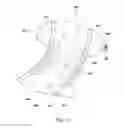 Fig. 13 - Fastening member comprising shaped tab