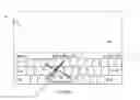 Fig. 03 - Reduced keyboard with prediction solutions when input is a partial sliding trajectory
