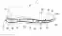 Fig. 01 - Midsole structure, particularly for shoes, including shoes with a vapor-permeable sole, designed for use in sports activities