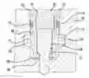 Fig. 01 - Engine with injector mounting and cooling arrangement